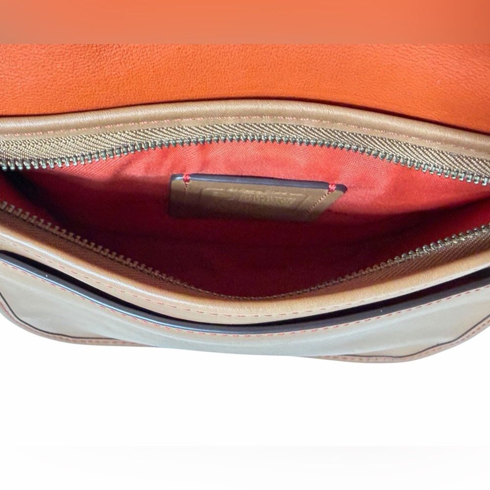 Coach Saddle 18 Tan Glovetanned Leather Crossbody Small Shoulder Bag #57731 - Picture 15 of 16